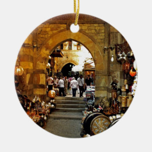 Khan al-khalili market ceramic tree decoration