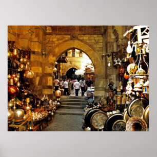 Khan al-khalili market poster