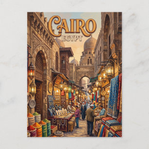 Khan el-Khalili Cairo Egypt Postcard