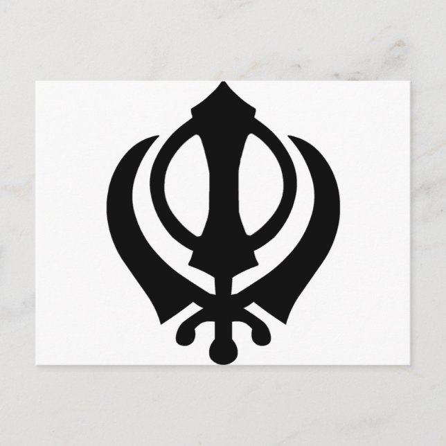 Khanda Sikh Symbol Postcard (Front)