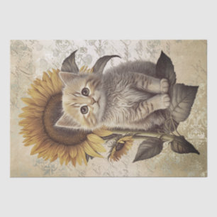 Khao Manee Kitten Sunflower Cat Tissue Paper