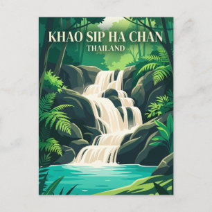 Khao Sip Ha Chan National Park Thailand Postcard