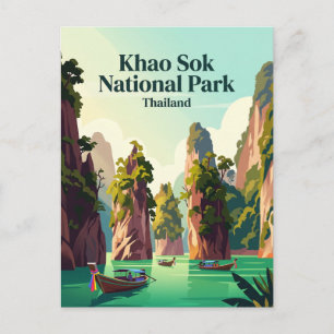Khao Sok National Park Thailand Postcard