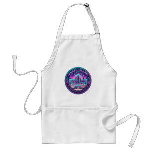 Kharg Island Homes Vaporwave Apron