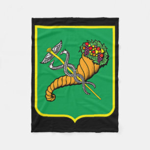 Kharkiv City Flag Ukraine Ukrainian Pride  Fleece Blanket