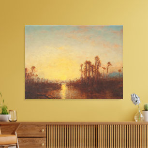 Khartoum, Coucher De Soleil – Félix Ziem Canvas Print