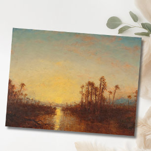 Khartoum, Coucher De Soleil – Félix Ziem Postcard