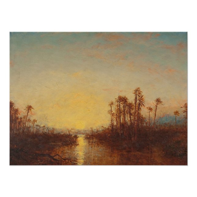 Khartoum, Coucher De Soleil – Félix Ziem Poster (Front)