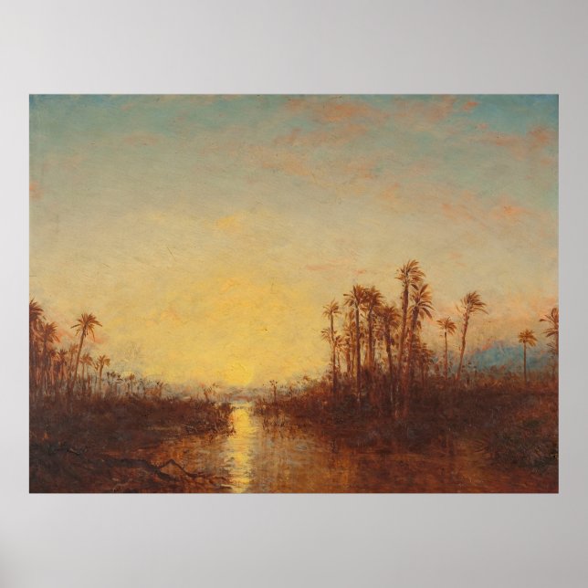 Khartoum, Coucher De Soleil – Félix Ziem Poster (Front)