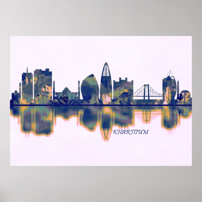 Khartoum Skyline Poster (Front)