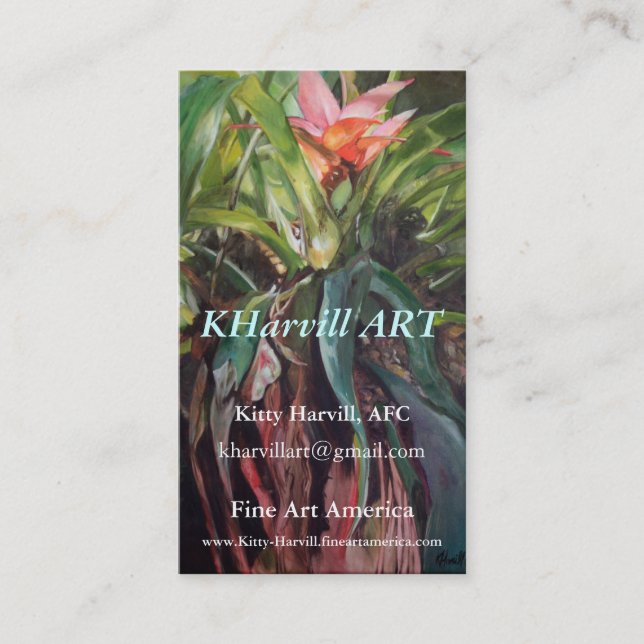 KHarvill ART - Fine Art America Business Cards (Front)
