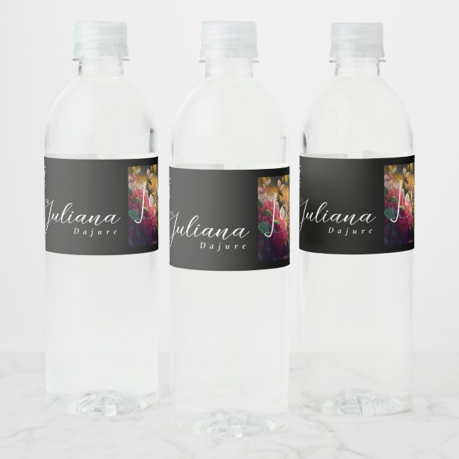 Khem Collection Water Bottle Label Set | Custom 8" (Bottles)