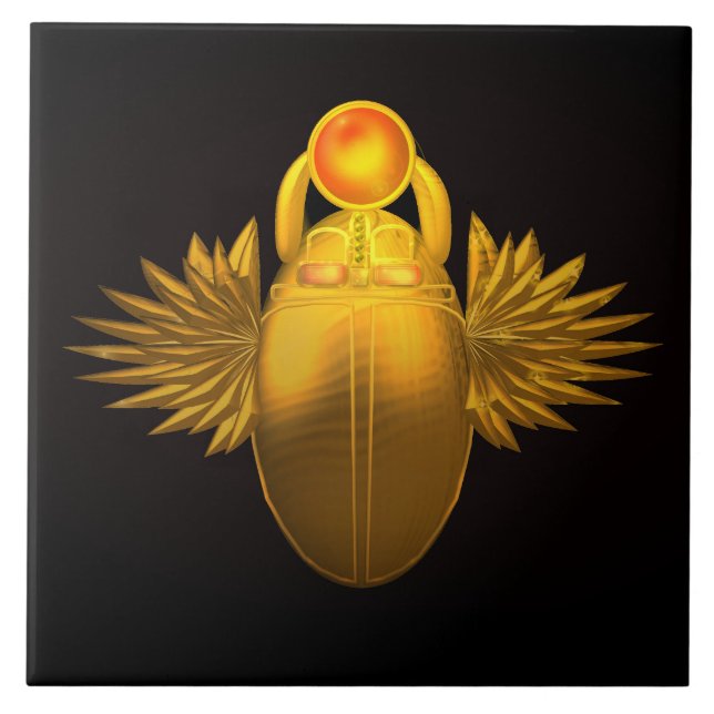 Kherpi God of the Rising Sun,Ancient Egypt Tile (Front)