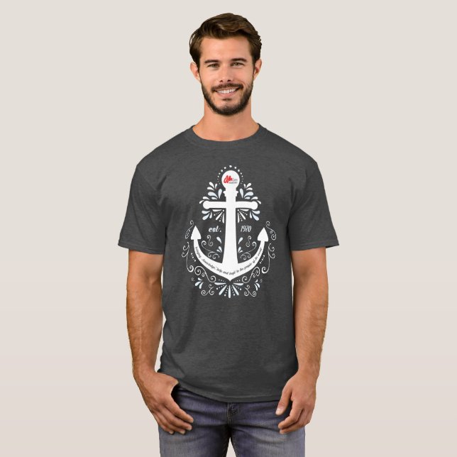 KHH Anchor Dark Grey Tshirt (Front Full)