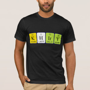 Khiry periodic table name shirt