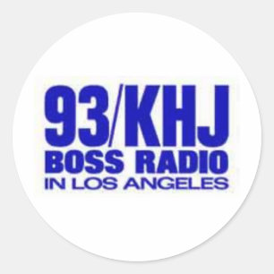 KHJ - 93-KHJ CLASSIC ROUND STICKER