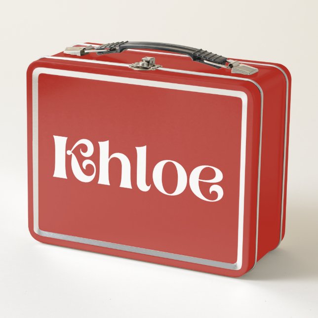 Khloe  metal lunch box (Front)