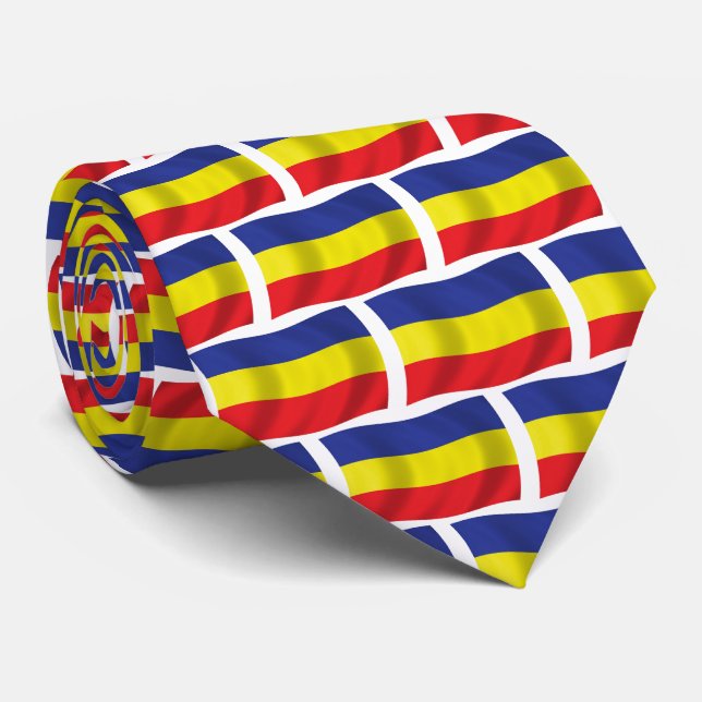 Khmer Kampuchea Krom Flag Tie (Rolled)