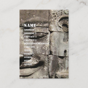 Khmer Stone Face ... Bayon Temple, Cambodia Business Card