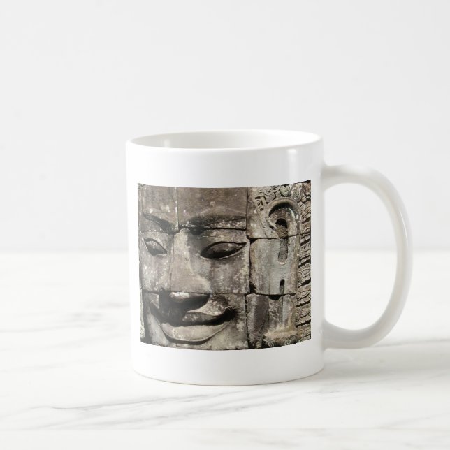 Khmer Stone Face ... Bayon Temple, Cambodia Coffee Mug (Right)