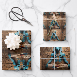 Khnum the ancient Egyptian god of creation  Wrapping Paper Sheet
