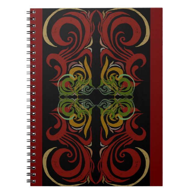Khokhloma Exotique Spiral Notebook (Front)