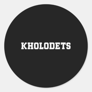 Kholodets Food Design For Men Women Kids Funny Kho Classic Round Sticker