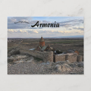 Khor Virap Monastery in Armenia Postcard