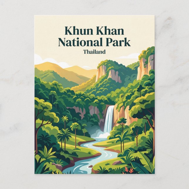Khun Khan National Park Thailand Postcard (Front)
