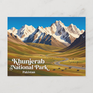 Khunjerab National Park Pakistan Postcard