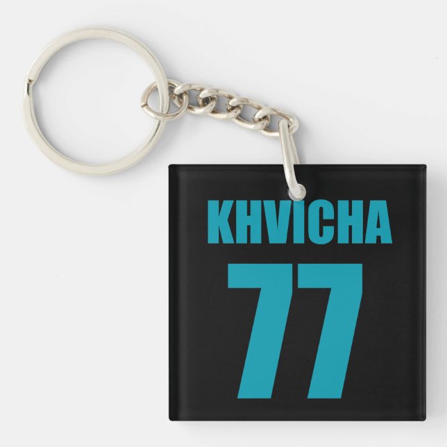 Khvicha Kvaratskhelia Key Ring (Front)