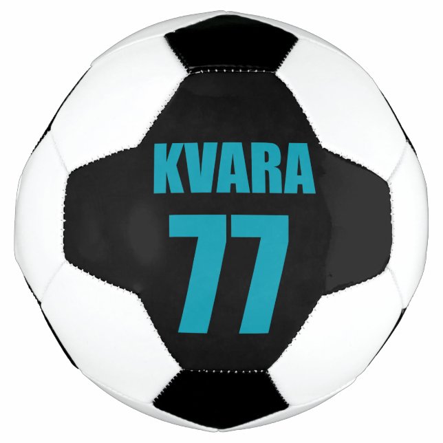 Khvicha Kvaratskhelia Soccer Ball (Front)