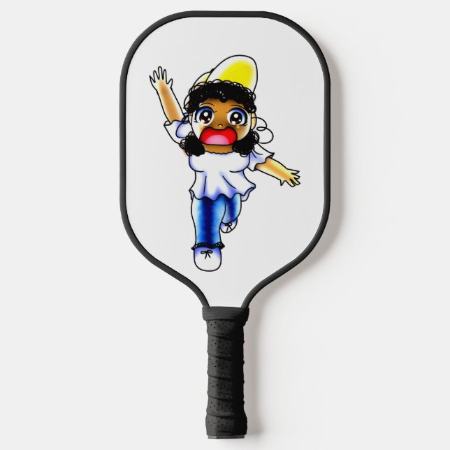 Ki-Chan Golf Balls Pickleball Paddle (Front)