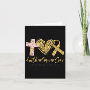 Ki Childhood Cancer Awareness Costume Faith Love C Card