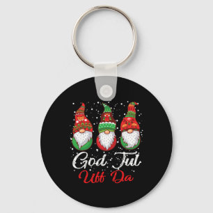 Ki God Jul Uff Da Swedish Merry Christmas Gnome Co Key Ring