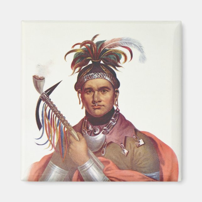 Ki-On-Twog-Ky or 'Complanter', a Seneca Chief Magnet (Front)