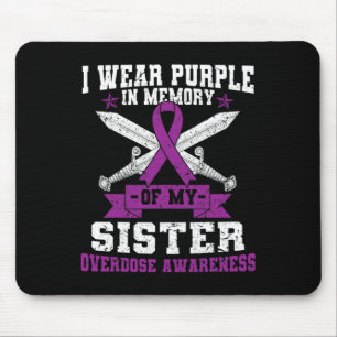 Ki Purple Ribbon Overdose Awareness Month Costume  Mouse Pad