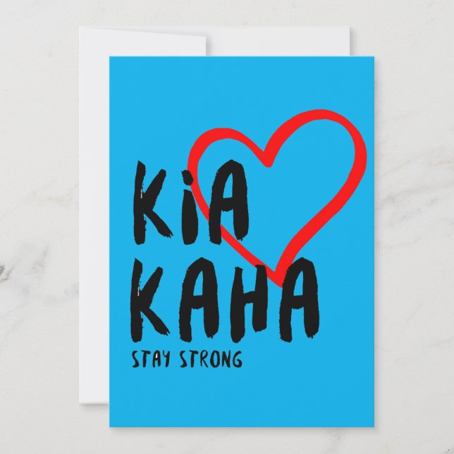 kia kaha stay strong card (Front)