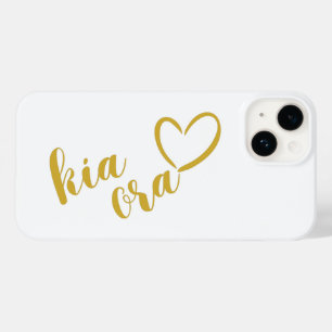 KIA ORA GOLD SCRIPT KIWI NEW ZEALAND NZ MAORI Case-Mate iPhone 14 CASE