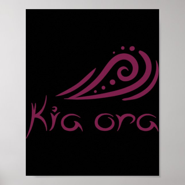 Kia Ora Hello Wave In Maori New Zealand Lynesian  Poster (Front)