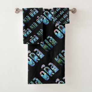 KIA ORA KIWI GREETING BATH TOWEL SET