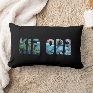 KIA ORA KIWI GREETING LUMBAR CUSHION