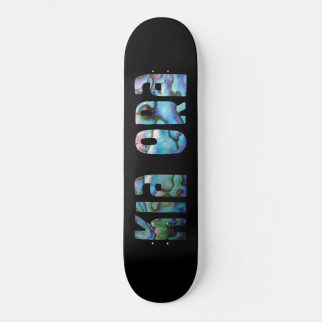 KIA ORA KIWI GREETING SKATEBOARD (Front)