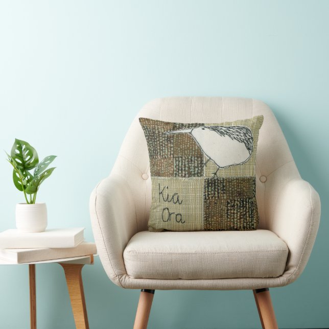Kia ora, kiwi, kiwiana  cushion (Chair)