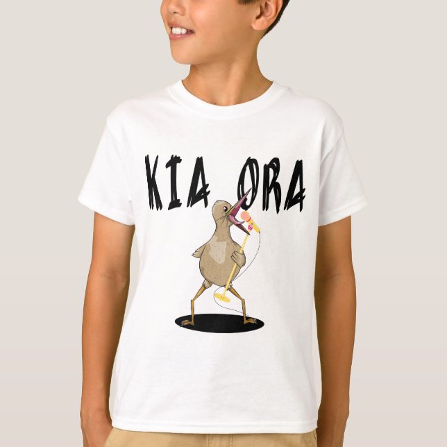 Kia Ora Kiwi T-Shirt (Front)