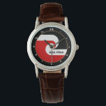 Kia Ora & Maori Flag New Zealand fashion / sports<br><div class="desc">WATCH (fashion): Kia Ora & Maori flag - ethnic symbol & national Maori Flag of New Zealand (Tino Rangatiratanga) - love my country party dining,  travel,  holiday,  national patriots / sports fans (rugby world)</div>