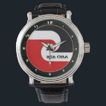 Kia Ora & Maori Flag New Zealand fashion / sports Watch<br><div class="desc">WATCH (fashion): Kia Ora & Maori flag - ethnic symbol & national Maori Flag of New Zealand (Tino Rangatiratanga) - love my country party dining,  travel,  holiday,  national patriots / sports fans (rugby world)</div>