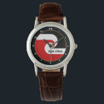 Kia Ora & Maori Flag New Zealand fashion / sports  Watch<br><div class="desc">WATCH (fashion): Kia Ora & Maori flag - ethnic symbol & national Maori Flag of New Zealand (Tino Rangatiratanga) - love my country party dining,  travel,  holiday,  national patriots / sports fans (rugby world)</div>