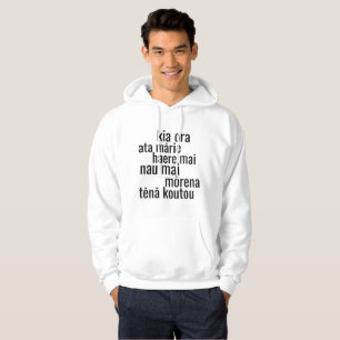 KIA ORA NZ MĀORI KIWI GREETINGS NEW ZEALAND  HOODIE