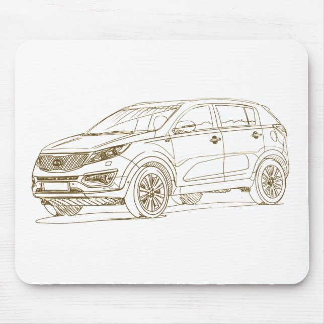 Kia Sportage 2014 Mouse Pad (Front)